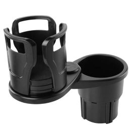 2 In 1 Car Cup Holder Extender Adapter 360Â¬âˆž Rotating Dual Cup Mount Organizer Holder For Most 20 oz Up To 5.9in Coffee Bottle