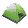 4-Person Double Layer Family Camping Tent Outdoor Instant Cabin Tent for Hiking Backpacking Trekking Blue & Green