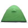 4-Person Double Layer Family Camping Tent Outdoor Instant Cabin Tent for Hiking Backpacking Trekking Blue & Green