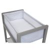 Children Classic Wood Bedside Bassinet Sleeper; Portable Crib with High-End Wood Frame