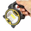 1pc LED COB Camping Flashlight Lantern AA Battery Power Floodlight + Side Torch Light Mini Portable COB Camping Lamps Work Lights(Without Battery)