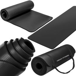 Thick Travel Yoga Mat with Carrying Strap