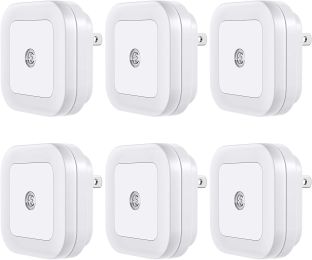 Wall Outlet LED Night Light Cool White (6 Pack)