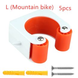 Creative Parking Rack Bicycle Parking Buckle (Option: Red-Mountain bike-5pcs)