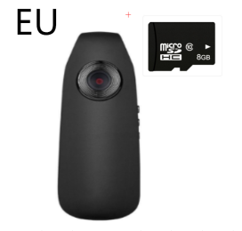 Compatible With ApplePortable Mini Video Camera One-click Recording (size: 8GB EU plug)