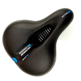 Mountain bike seat cushion with taillight (Option: Black blue)