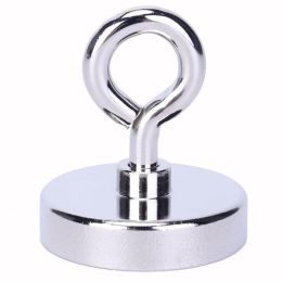 Fishing Magnet with Lifting Ring Magnetic Retrieving Lake Treasure Hunt Collects (Option: default)