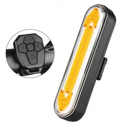 LED wireless remote control turn signal (Color: Black)