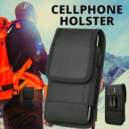 UNIVERSAL Vertical Cell Phone Holster Pouch Belt Case Cover Sleeve Carrying Case (Option: Belt Case-Black)