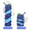 500ML Large Capacity Silicone Sports Water Bottle Outdoor Folding Water Cup For Climbing Travel