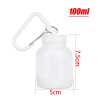 Mini Portable Protein Powder Bottles with Keychain Health Funnel Medicine Bottle Small Water Cup Outdoor Sport Storage