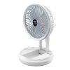 USB Charging Foldable Desk Fan Wall Mounted Hanging Ceiling Fan with LED Light 4 Speed Adjustable For Home Room Air Cooler Fan