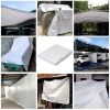 Heavy Duty Tarp Waterproof Poly Canopy Tent Shelter 23 Mil Tarp Outdoor Cover White 10'x20'