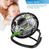 Personal USB Fan 360 Degree Rotation Desk Table Cooling Fan Quiet Laptop Cooler Air Circulator