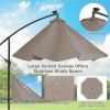 10 Feet Patio Solar Powered Cantilever Umbrella with Tilting System