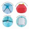 Princess Castle Play Tent; Kids Foldable Games Tent House Toy for Indoor & Outdoor Use-Blue