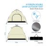 Camping dome tent is suitable for 2/3/4/5 people; waterproof; spacious; portable backpack tent; suitable for outdoor camping/hiking