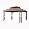 13x10 Outdoor Patio Gazebo Canopy Tent With Ventilated Double Roof And Mosquito net(Detachable Mesh Screen On All Sides); Suitable for Lawn;  Garden;